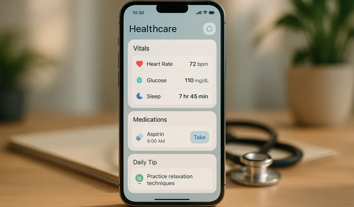 20250722 1523 Healthcare App Display simple compose 01k0s19z2eemxaf139z7gj1sds
