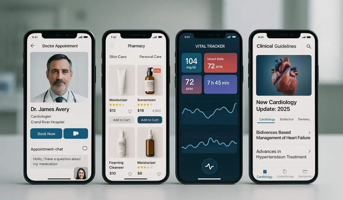 20250723 1401 Healthcare App Showcase simple compose 01k0vf0kf1fx3rbzt9m0qpv300