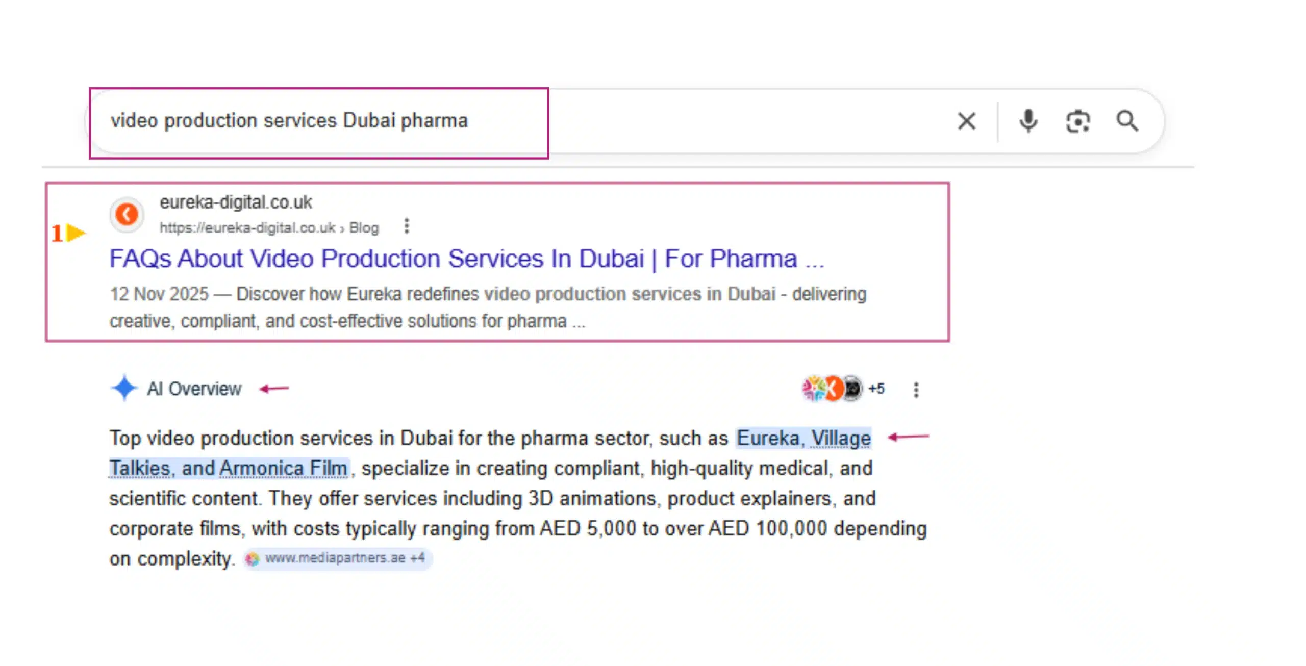 Image gallery marquee